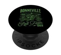 Bonneville Salt Flats Motorcycle Racing Biker Birthday 2025 PopSockets PopGrip Adhésif