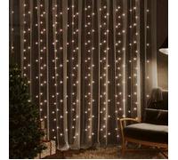 BONNIE® Blanc chaud Rideaux lumineux à LED 3x3 m 300 LED Blanc chaud 8 fonctions - Ornement de Fête Intérieur FR6438