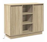 BONNIE®Buffet Chêne Sonoma 90x32x75 cm ,Bois d'ingénierie FR131064