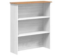 BONNIE®Buffet Haut/Placard/vitrine avec étagères - Décoration pour Maison, Cuisine, ASKIM Blanc 91x30x104 cm ,Bois massif en pin