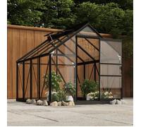 BONNIE® Cadre de remplacement de Serre de jardin - Panneaux en polycarbonate - 155x103x191 cm aluminium - Ventilation réglable