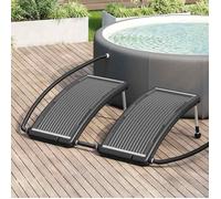 BONNIE® Chauffage de piscine - Panneaux de chauffage solaire de piscine courbés 2 pcs 110x65cm EU429813