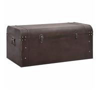 BONNIE®Coffre - Rangement spacieux - Décoration pour Maison,jardin, à trésors avec loquets marron foncé contreplaqué FR843328