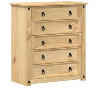 BONNIE®Commode - Rangement spacieux - Décoration pour Maison,chambre, Corona 80x40x89 cm ,Bois massif de pin FR504875