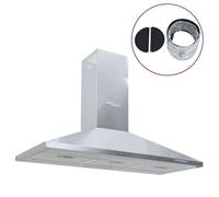 BONNIE® Hotte cuisine Hotte décorative moderne aspirante 90 cm acier inoxydable - Evacuation / Recyclage EU857618