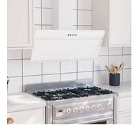 BONNIE® Hotte cuisine Hotte décorative moderne murale 90 cm Acier et verre trempé Blanc - Evacuation / Recyclage EU513006
