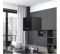 BONNIE® Hotte cuisine Hotte décorative moderne suspendue à LCD tactile 37 cm Acier enduit de poudre - Evacuation / Recyclage