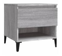 BONNIE®Meuble basse en bois/Table à café - Grand espace de rangement - Table d'appoint Sonoma gris 50x46x50 cm ,Bois d'ingénierie