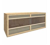 BONNIE® Meuble Cage pour chat/animaux, Terrarium ,bois d'ingénierie 120x50x50 cm EU579070