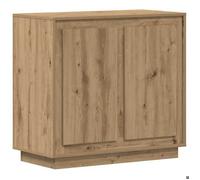 BONNIE®Meuble de rangement - SUIKUN - meuble d'appoint/Buffet en Chêne Artisan chêne artisanal 80x34x75 cm FR454940