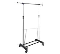 BONNIE® Penderie avec étagère de Rangement - Classique Port-manteau réglable 4 roulettes 1 rail d'accrochage EU701807