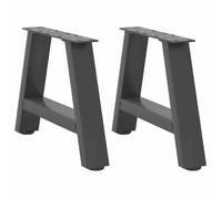 BONNIE® Pieds de table basse en forme de A (Set de 2) Anthracite 40 x (30-31) cm Acier &FR404168