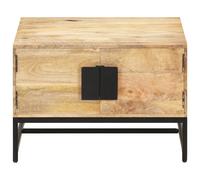 BONNIE®Table basse - Table à café - Grand espace de rangement - 67x67x45 cm ,Bois de manguier massif FR280456
