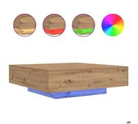 BONNIE®Table basse - Table à café - Grand espace de rangement - chêne artisanal 100x100x31 cm ,Bois d'ingénierie FR412078
