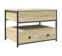 BONNIE®Table basse - Table à café - Grand espace de rangement - chêne sonoma 70x50x50 cm ,Bois d'ingénierie et métal FR197896