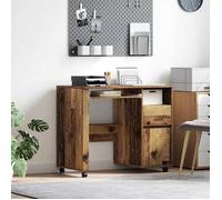 BONNIE®Table Pour Livres/fichiers - Bureau avec roulettes avec tiroir - - Bois Ancien 91 x 50 x 77 cm &FR854157