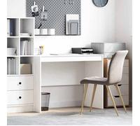 BONNIE®Table Pour Livres/fichiers - Bureau Blanc 100 x 50 x 76 cm - Bois d'ingénierie &FR365518