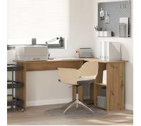 BONNIE®Table Pour Livres/fichiers - Bureau Chêne artisanal, 142 x 102 x 73 cm - Bois d'ingénierie &FR183486