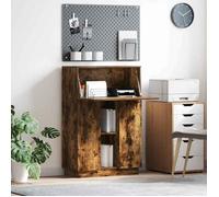 BONNIE®Table Pour Livres/fichiers - Bureau chêne fumé, 71,5 x 31,5 x 106,5 cm - Bois d'ingénierie &FR49269