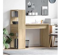 BONNIE®Table Pour Livres/fichiers - Bureau Chêne sonoma, 113 x 54 x 120 cm - Bois d'ingénierie &FR517718