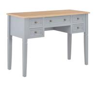 BONNIE®Table Pour Livres/fichiers - Bureau Gris 109,5 x 45 x 77,5 cm - Bois &FR951037