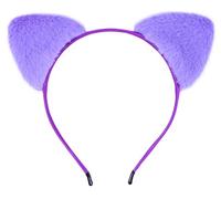 Bonnie Z. Leonardo Fluffy Cat Ears Serre-tête oreilles de chat Violet