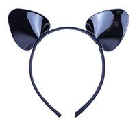 Bonnie Z. Leonardo Serre-tête oreilles de chat brillant pour femme Noir