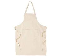 Bonnin Tablier uni pour enfants avec poche avant pour dessiner, peindre, pâtisserie, cuisine et cadeaux de fête., Non blanchi, divers
