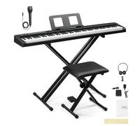 Bonnlo GPP-101 Piano Numérique à 88 Touches Semi-Lestées de Taille Standard, Pour les Amateurs de Piano