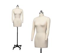 Bonnlo Mannequin de Couture pour Femme, Taille 6, Forme de Robe Professionnelle pour présentation et Design sur Mesure, Torse réglable en Hauteur avec Base en métal Stable (sans Bras, 6)