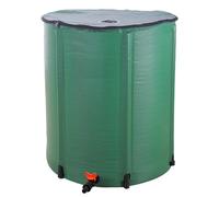 Bonnlo Récupérateur d’Eau Pliable 250 litres |Baril,Réservoir d’Eau de Pluie pour Jardin et Nettoyage,Étanches et Faciles à Ranger，avec Robinet et Filtre Inclus[Vert] (250L)