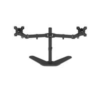 Bonnlo Support Ecran PC Mobile à Double Pendule pour 13”-27”Pouces,Support de Moniteur VESA 100×100, Base à Fixation par Pince ou par Vis, Inclinaison± 90°/Rotation 360°- Noir (SPC 0443)