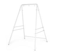 Bonnlo Support Hamac en Métal Robuste, Pied Fauteuil Suspendu, Intérieur et Extérieur, Charge 200 KG pour Maison, Balcon, Jardin, 137L x 138.5W x 180H cm (Blanc)