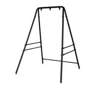 Bonnlo Support Hamac en Métal Robuste, Pied Fauteuil Suspendu, Intérieur et Extérieur, Charge 200 KG pour Maison, Balcon, Jardin, 137L x 138.5W x 180H cm, Noir