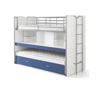 Vipack Lit superposé enfant Bonny 90 x 200 cm Bleu