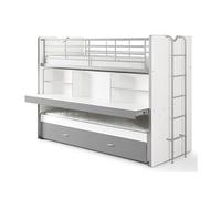 Vipack Lits superposés BONNY Compact80 2 couchages Silver