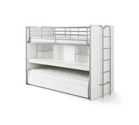 BONNY Lits superposés 2 couchages compact 80 Blanc