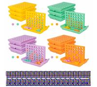 BONNYCO 4 en Ligne Pack 16 Mini Jeux de Société Voyage pour Enfants 3-12 Ans. Idées Cadeau Anniversaire Enfants Invites, Petit Récompense pour Élève Primaire, Jouet Pinata, Lot Kermesse