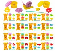 BONNYCO Kit Pate a Modeler avec Moules et Sachets Suprise, Pack 16 Petit Cadeau Anniversaire Enfant Invites 3-9 Ans. Modeling Paste pour Garcon et Fille, Lot Jouet Enfant, Mini Jeux