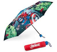 BONNYCO Parapluie Enfant Avengers Parapluie Pliant Enfant pour Sac, Sac à Dos, Voyage | Mini Umbrella Compact avec Structure Renforcée | Ombrelle Anti Tempete de Poche, Cadeaux Originaux Garcon