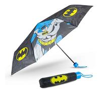 BONNYCO Parapluie Pliant Enfant Batman. Parapluie Enfant Noir pour Sac, Sac a Dos ou Voyage. Umbrella Anti Tempete avec Structure Renforcée. Mini Ombrelle de Poche, Cadeau Original Garcon