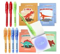 BONNYCO Stylo Encre Invisible et Carnet Cadeau Anniversaire Enfants Invites | Pack de 8 Petits Cadeaux Anniversaire de Dinosaures pour Fille Garcon, Jouet Pinata, Pochette Surprise, Prix d'École Élèves