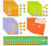 BONNYCO Tic Tac Toe Pack 16 Dinosaure Cadeau Anniversaire Enfants Invites. Mini Jeux Tic Tac Toe, Cadeaux Anniversaire Invités Enfant. Petit Jouet Pinata, Pochette Surprise Élèves Goodies Garcon Fille