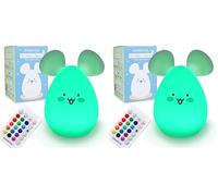 BONNYCO Veilleuse Enfant avec Télécommande, Contrôle Tactile 16 Couleurs. Souris Veilleuse Bébé avec Minuterie, Lampe Enfant Led Sans BPA. Lampe de Chevet Fille Rechargeable, Cadeau Bebe Fille