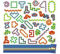 BONNYCO Wacky Tracks - Lot de 40 chaînes à cliquer (27 cm), jouets anti-stress pour enfants 3-12 ans, idée cadeau anniversaire &