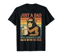 Bonobo Papa est Juste Un Papa Qui revenait Toujours avec du Lait T-Shirt