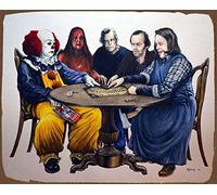 Bonoff Affiche vintage Stephen King - Poster publicitaire vintage Le Metal - Plaque murale en métal - Décoration en métal - 20,3 x 30,5 cm - A7