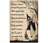Bonoff Plaque en métal vintage avec inscription « as i Wish it was Witch » - 30,5 x 20,3 cm