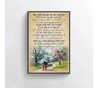 Bonoff Plaque murale décorative en métal antique avec inscription « I Pass Through My Heart », « You Will Always Be a Miracle », décoration murale pour maison, café, bar, club, tanière 30,5 x 20,3 cm