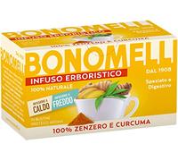 Bonomelli Infusi Erboristici Zenzero e Curcuma Infusion au gingembre et au curcuma Boîte de 16 filtres Ingrédients 100 % naturels